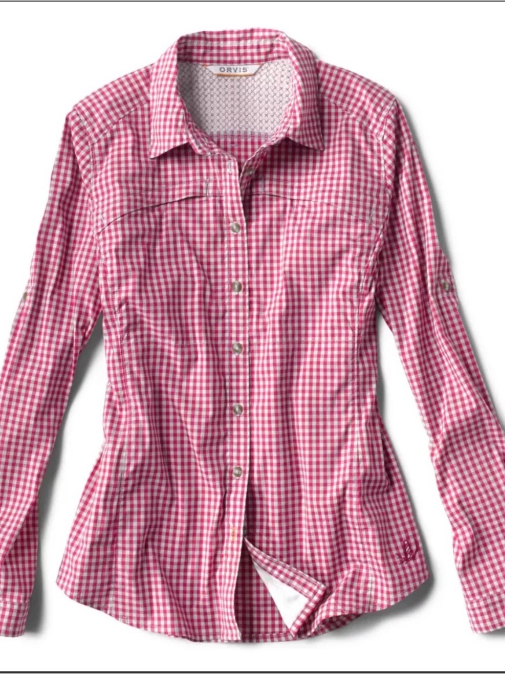 Orvis River Guide Tech Pink Gingham Button-Down Shirt